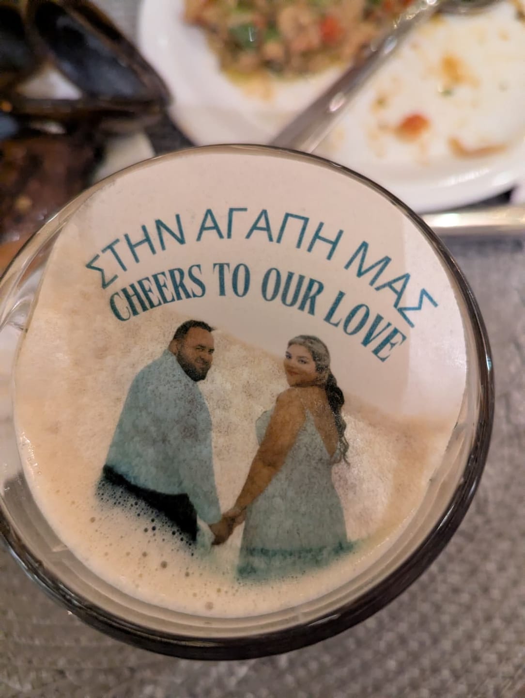 Customer photo review of 50-1000 Personalized Edible Drink Toppers: Monogram Cocktail Garnishes