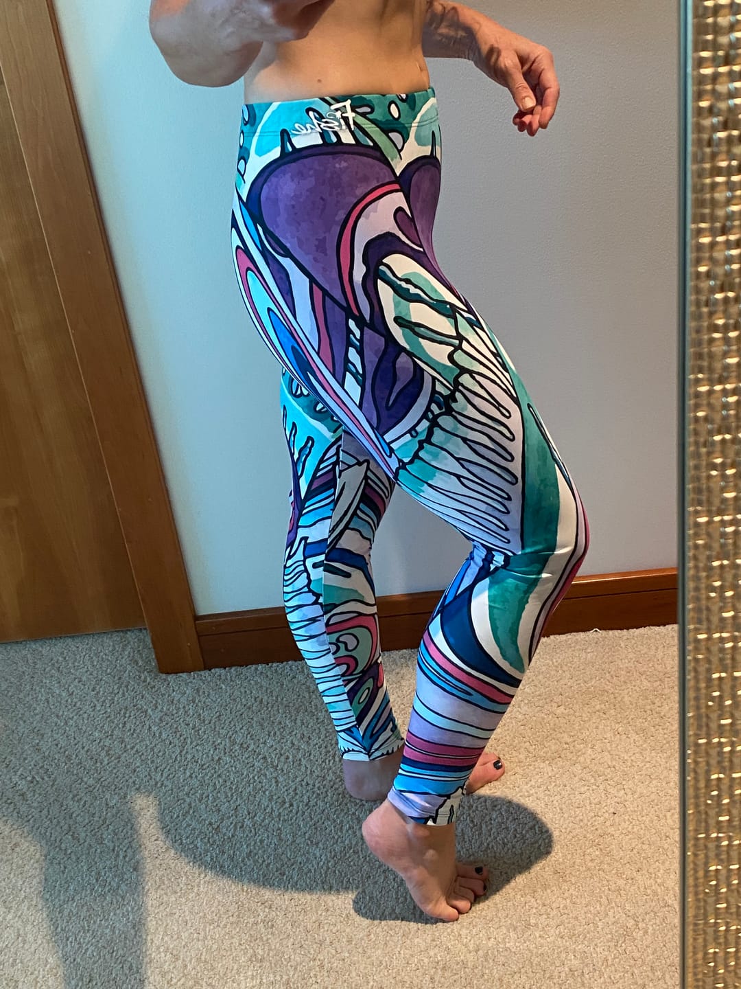 Customer photo review of Salty Striper Signature Leggings