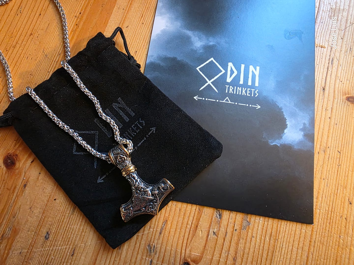 Customer photo review of Mjölnir Necklace – The Hammer of Thor