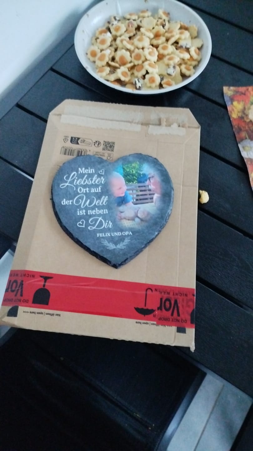 Customer photo review of Neben dir - Paar-Schieferherz