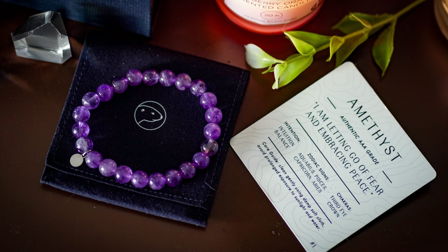 Customer photo review of Amethyst Bracelet