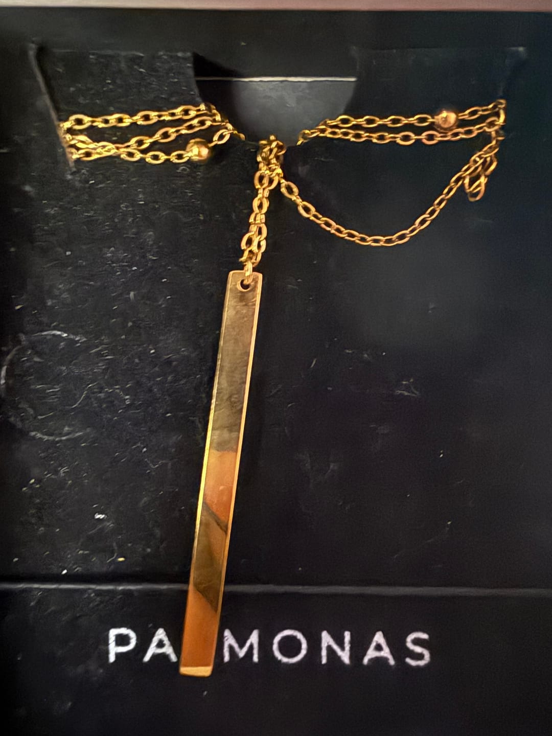 Customer photo review of Layered Luxe Necklace