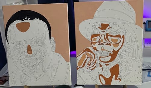 Customer photo review of Selfie Paint Party Kits