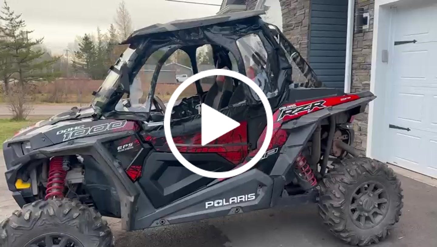 Customer video review of Soft Upper Door Cab Enclosure Set for RZR XP 1000 2014-2023