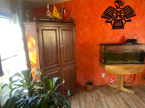 Customer photo review of Aztec Bird - Metal Wall Art