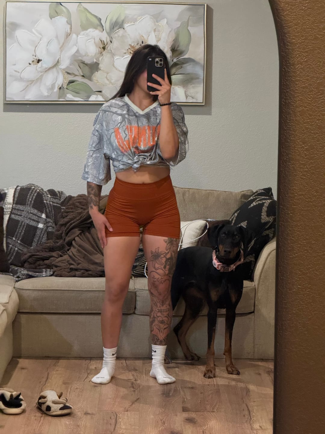 Customer photo review of 4187 - Varsity Football Cropped Jersey