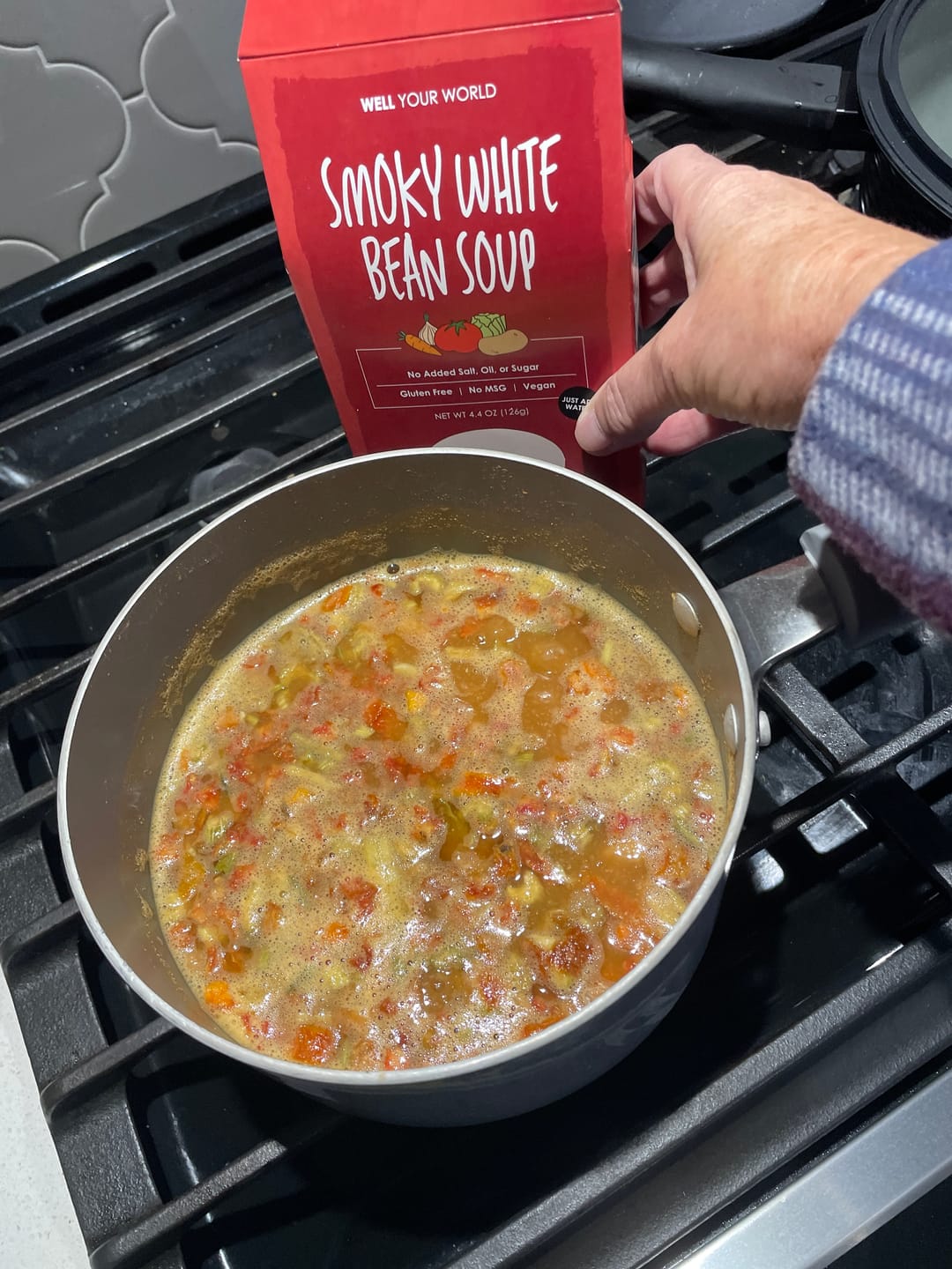 Customer photo review of Smoky White Bean Soup