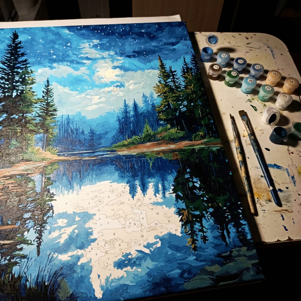 Customer photo review of Night Reflections Tranquil Water