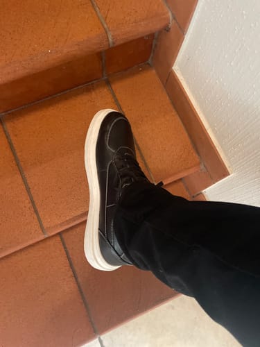 Customer photo review of ELEVATESHOES BLACK CASUAL
