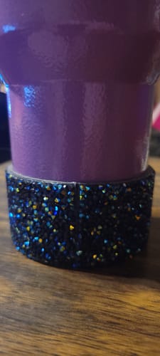 Customer photo review of Midnight Glitz Druzy Tumbler Boot -fits 40oz