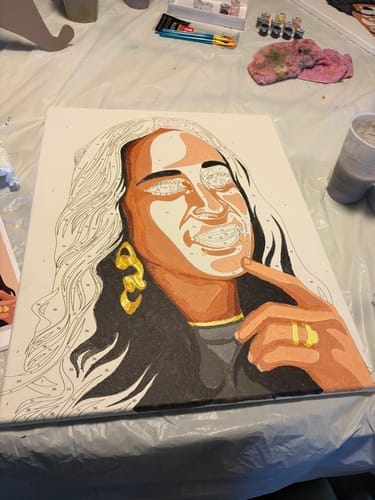 Customer photo review of Selfie Paint Party Kits