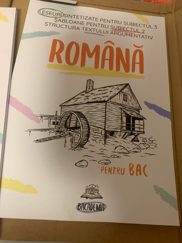 Recenzie cu fotografie de la un client despre Carte Română Bacalaureat Bacademia (temă și viziune, caracterizare, relație) - Ediția II