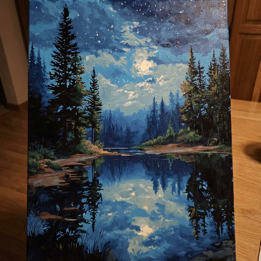 Customer photo review of Night Reflections Tranquil Water