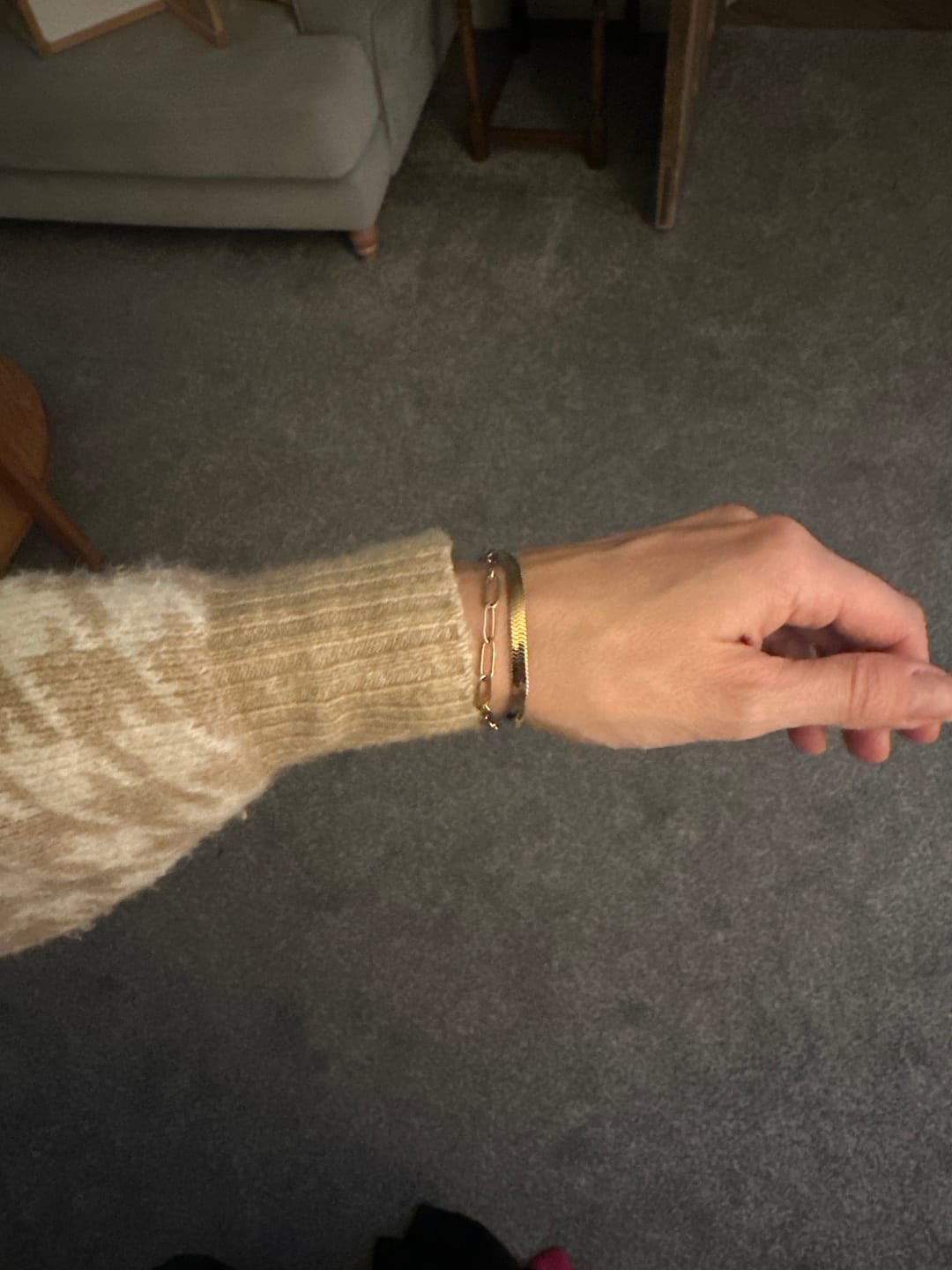 Customer photo review of Paperclip Bracelet