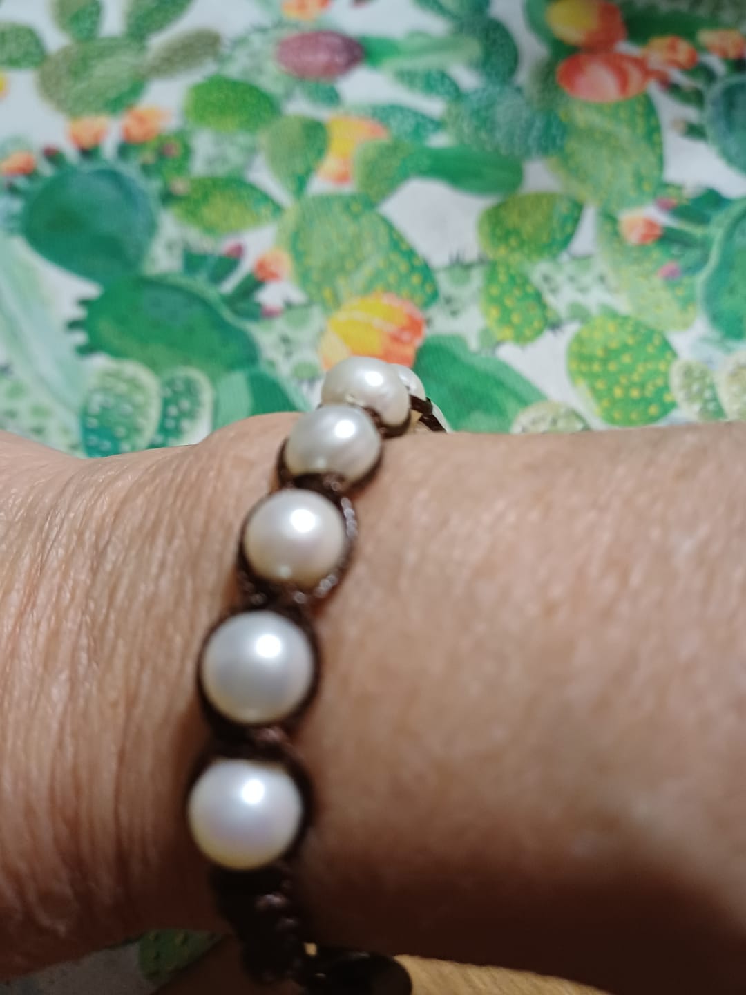 Customer photo review of Bracciale  Tamashii Natural Pearl