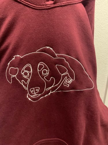 Customer photo review of Custom Embroidered Hoodie