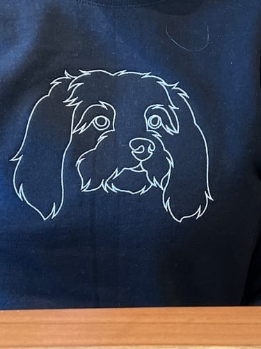 Customer photo review of Custom Embroidered Sweatshirt