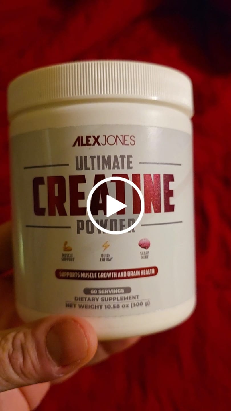 Customer video review of Ultimate Creatine Powder by Alex Jones