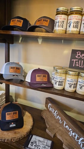 Customer photo review of Richardson 112 Genuine Leather Patch Hats Laser Engraved