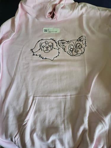 Customer photo review of Custom Embroidered Hoodie