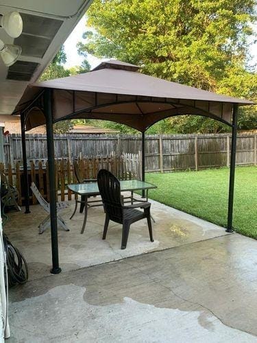 Customer photo review of LAURO Fabric Gazebo - 340cm x 340cm