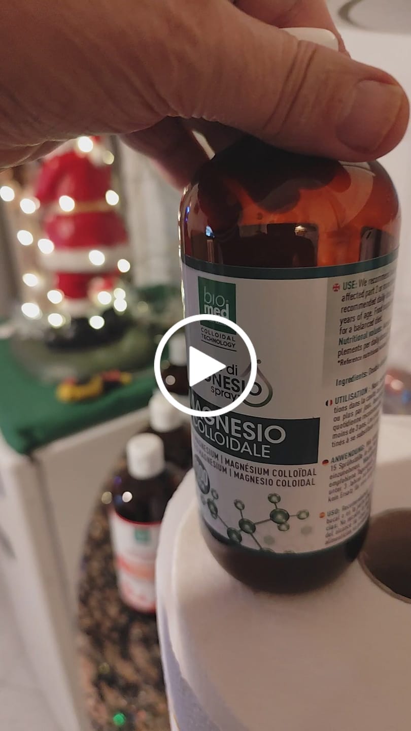 Customer video review of MAGNESIO COLLOIDALE SPRAY SUBLINGUALE BIOMED 1100 ppm - 500 ml