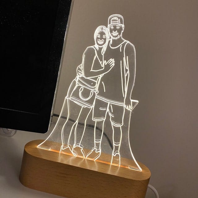 Customer photo review of Custom Photo 3D Lamp