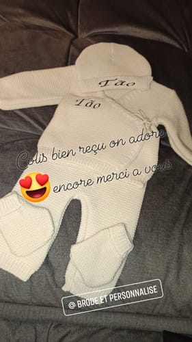 Customer photo review of Ensemble en maille Personnalisé