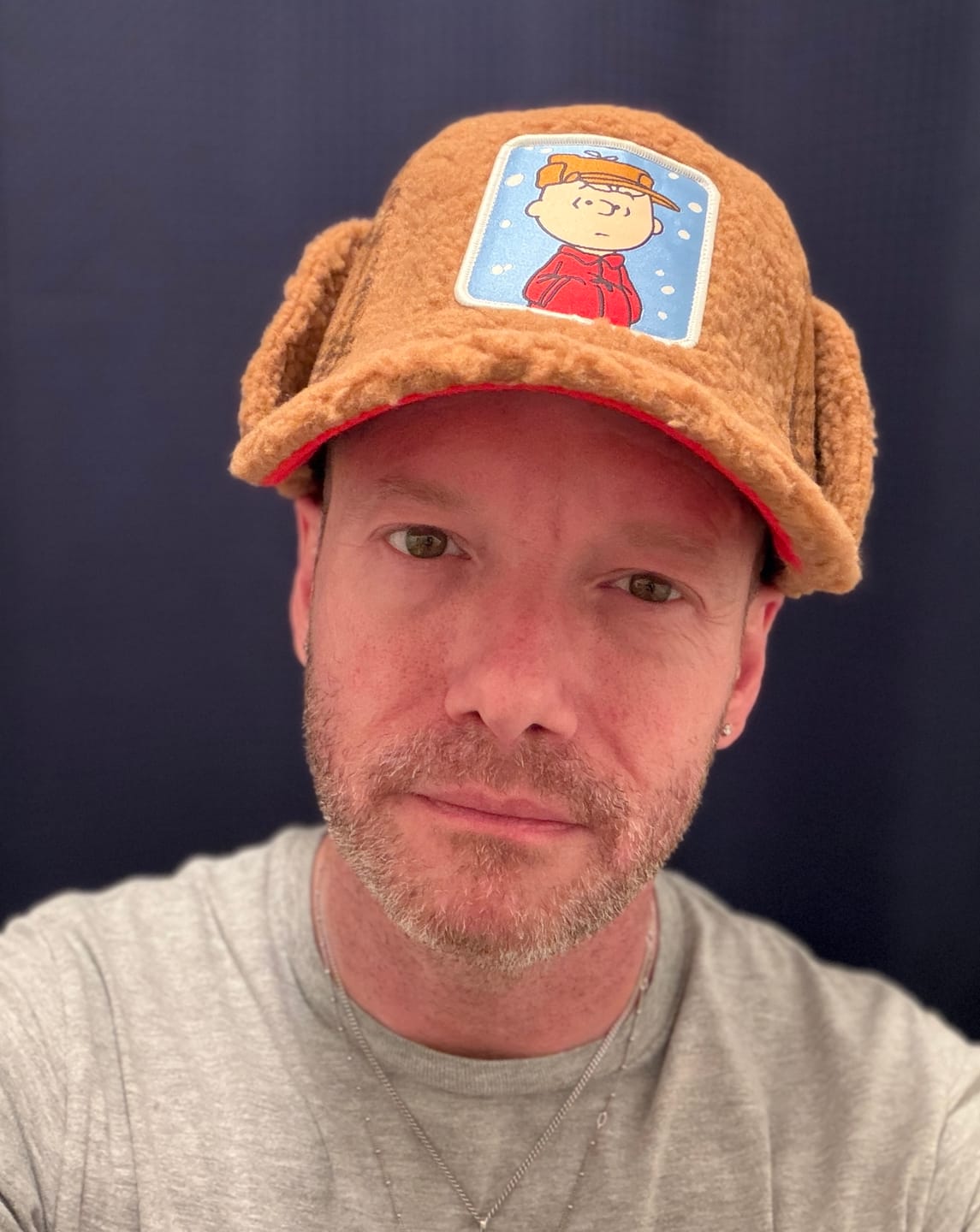 Customer photo review of OVERLORD X Peanuts - Charlie Brown Ear Flaps