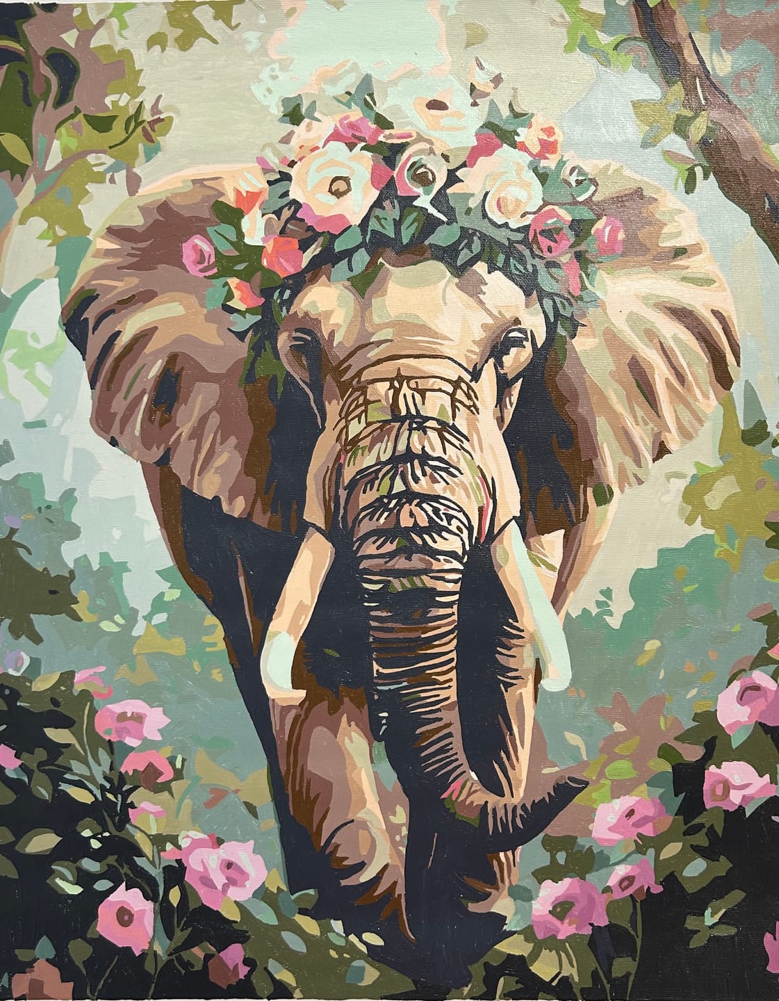 Customer photo review of Flower Crowned Elephant