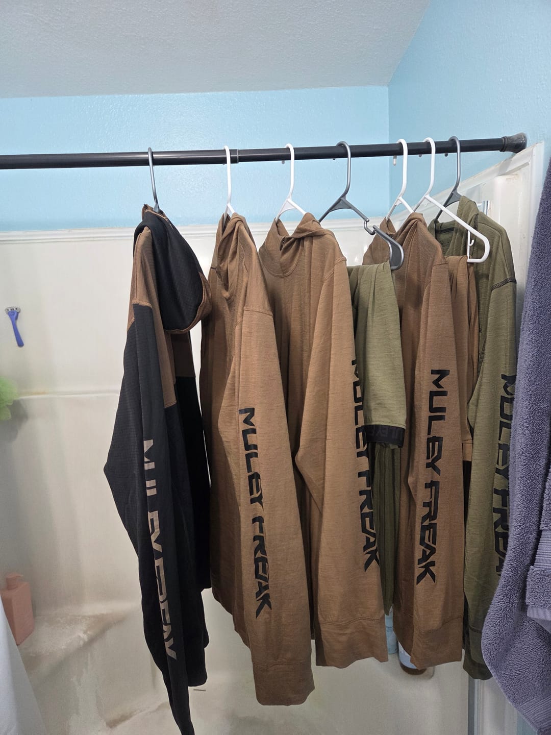 Customer photo review of Scout Merino Hooded Long Sleeve