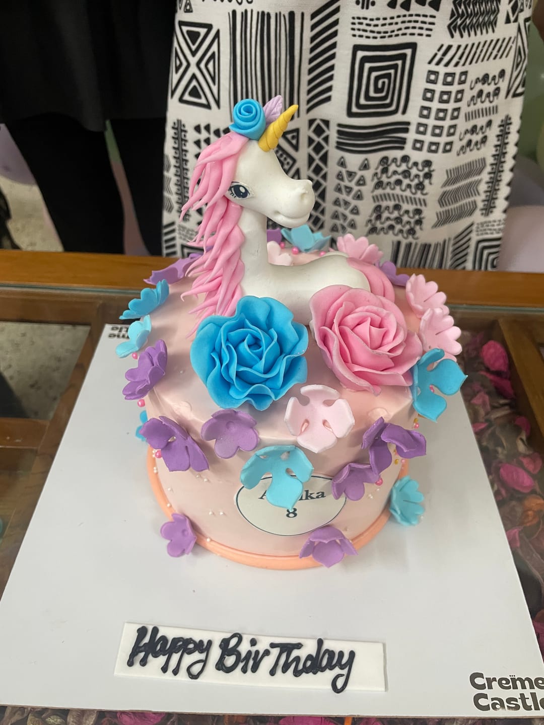 Customer photo review of Unicorn Lush Hair Cake
