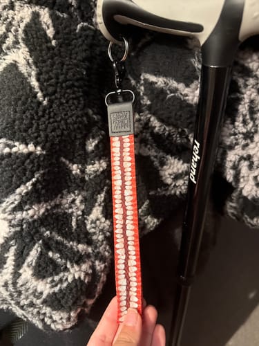 Customer photo review of Creepy Teeth Wrist Lanyard!