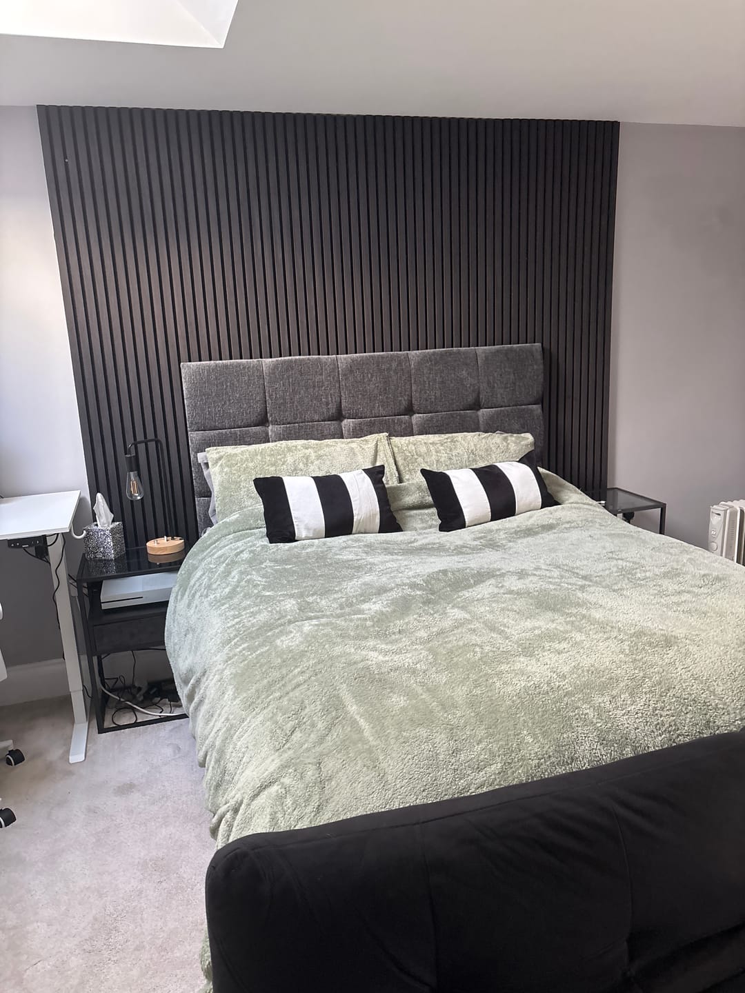 Customer photo review of Acoustic Slat Wall Panel - Black Oak