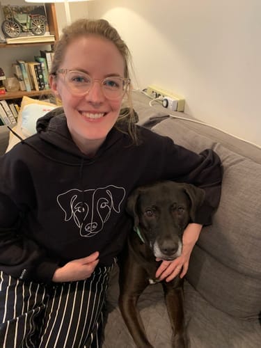 Customer photo review of Custom Embroidered Hoodie