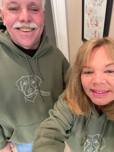 Customer photo review of Custom Embroidered Hoodie - 30% OFF