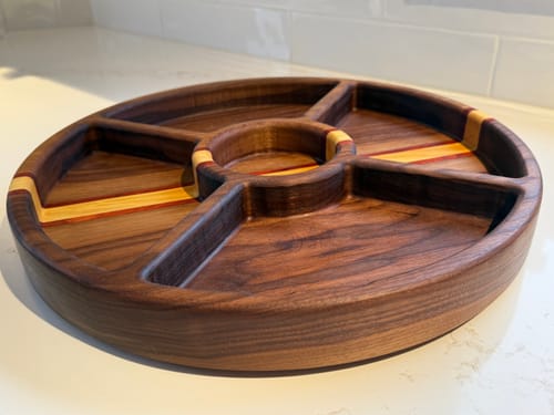 Customer photo review of 15.75x15.75" Five Pocket Tray 11 Acrylic Router Template