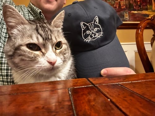 Customer photo review of Custom Embroidered Cap