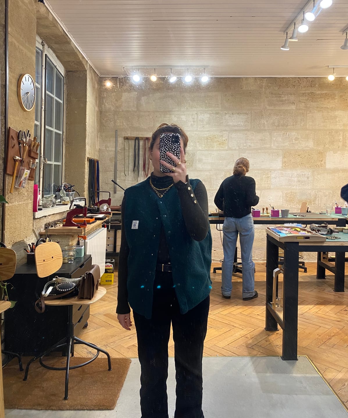 Customer photo review of Veste Sherpa sans manches Forêt