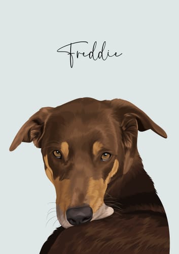 Customer photo review of Detailed Pet Portrait