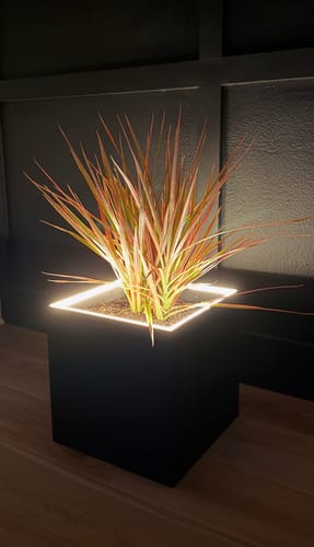 Customer photo review of Moderne | Large Square LED Planter