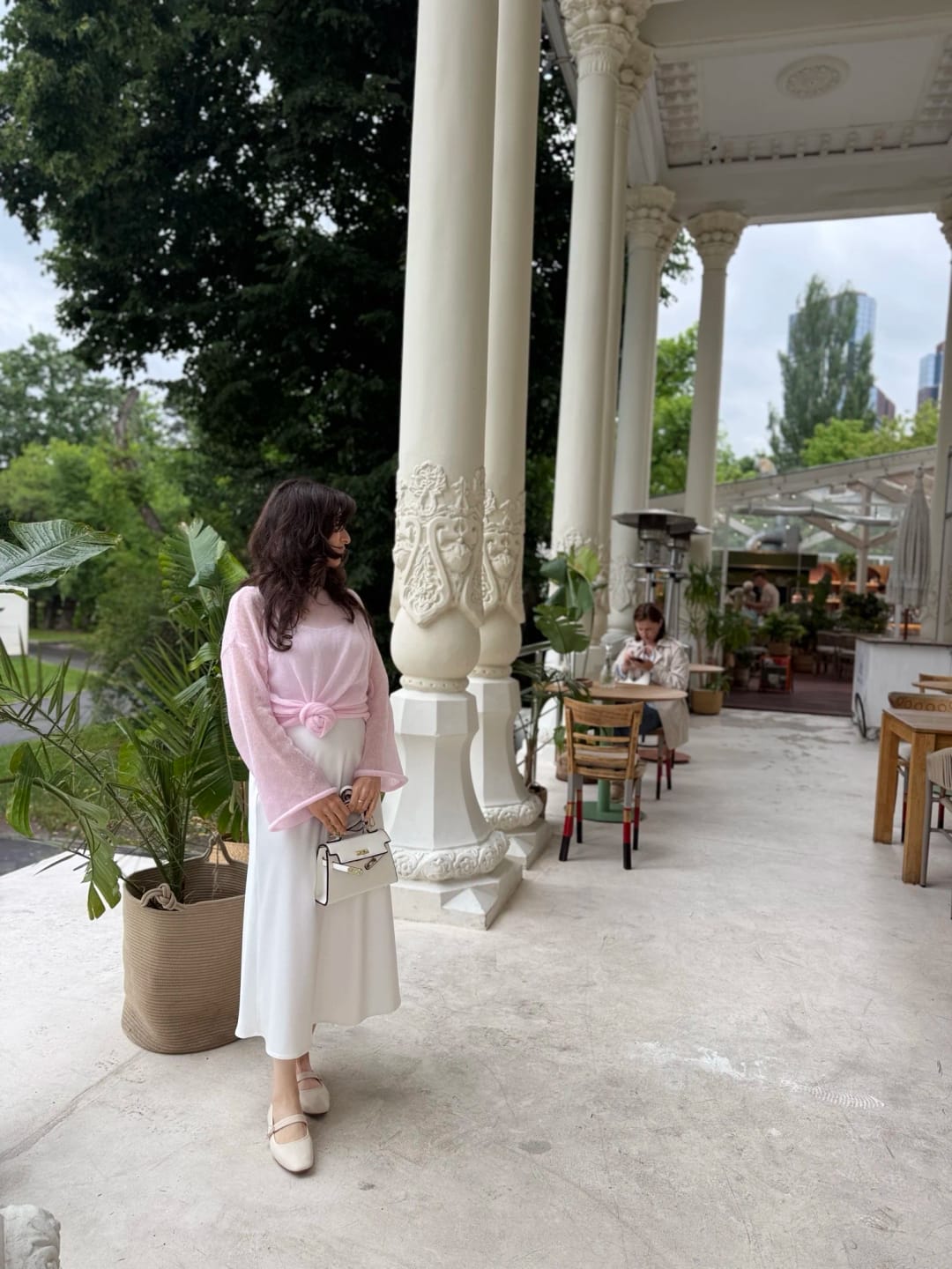 Customer photo review of Lilian Sheer Loose Pullover