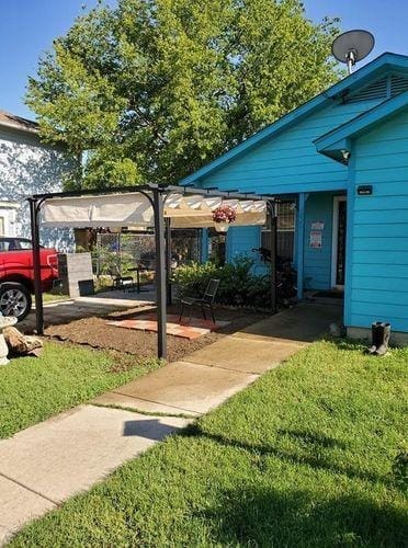 Customer photo review of GIONA Steel Pergola - 277cm x 363cm