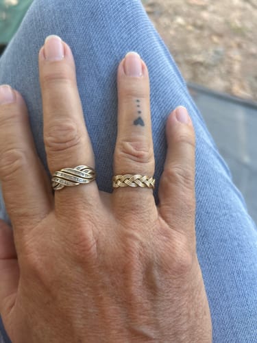 Customer photo review of Woven Dress Ring in 9ct Yellow Gold