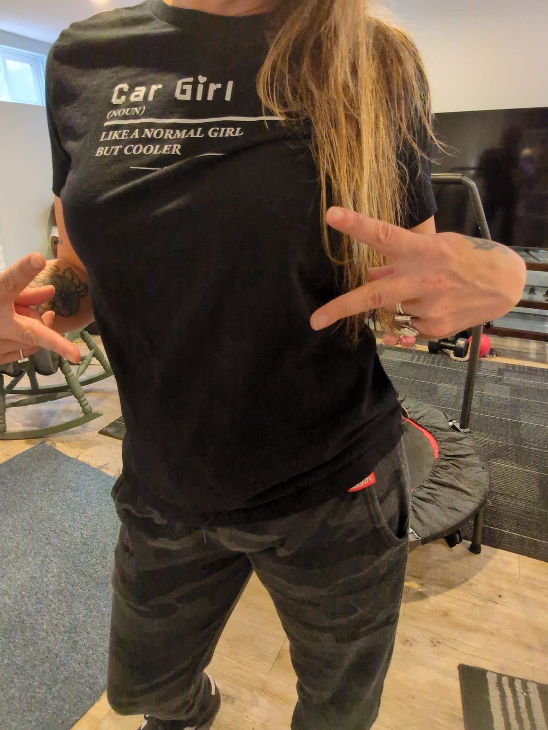 Customer photo review of 80Eighty® Women's Car Girl Shirt