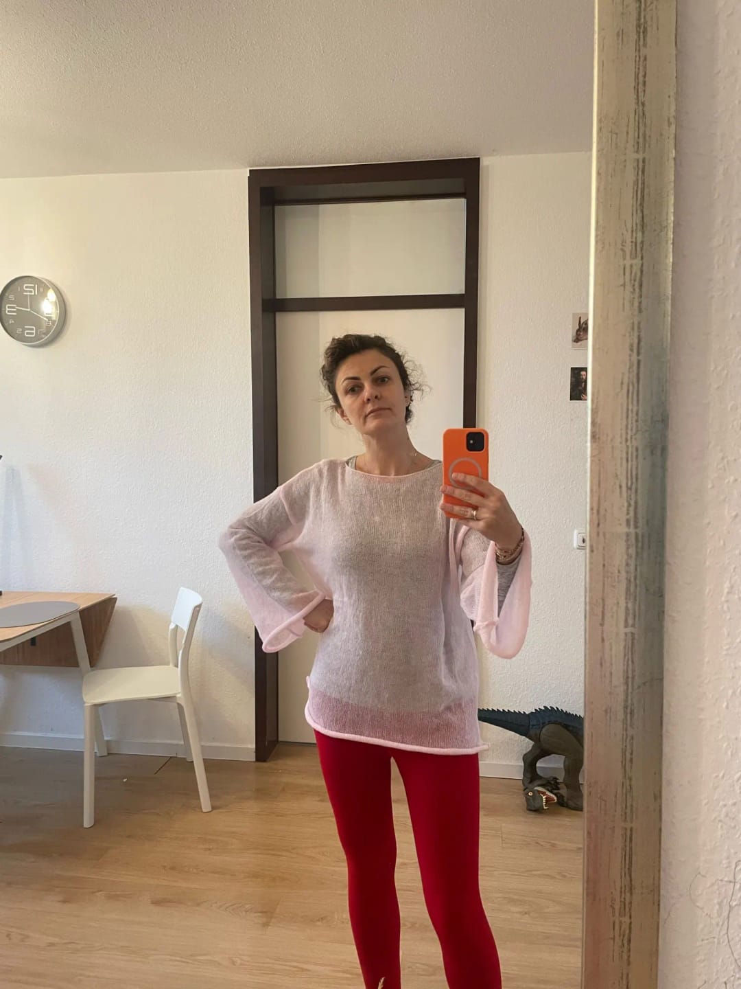 Customer photo review of Lilian Sheer Loose Pullover