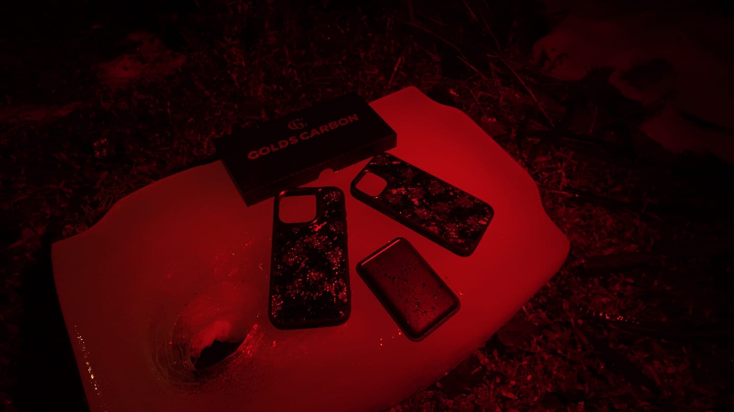 Customer photo review of Forged Carbon Case Red