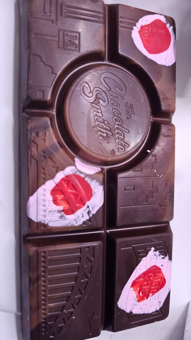 Customer photo review of Black Forest Gateau inspired chocolate bar 145g