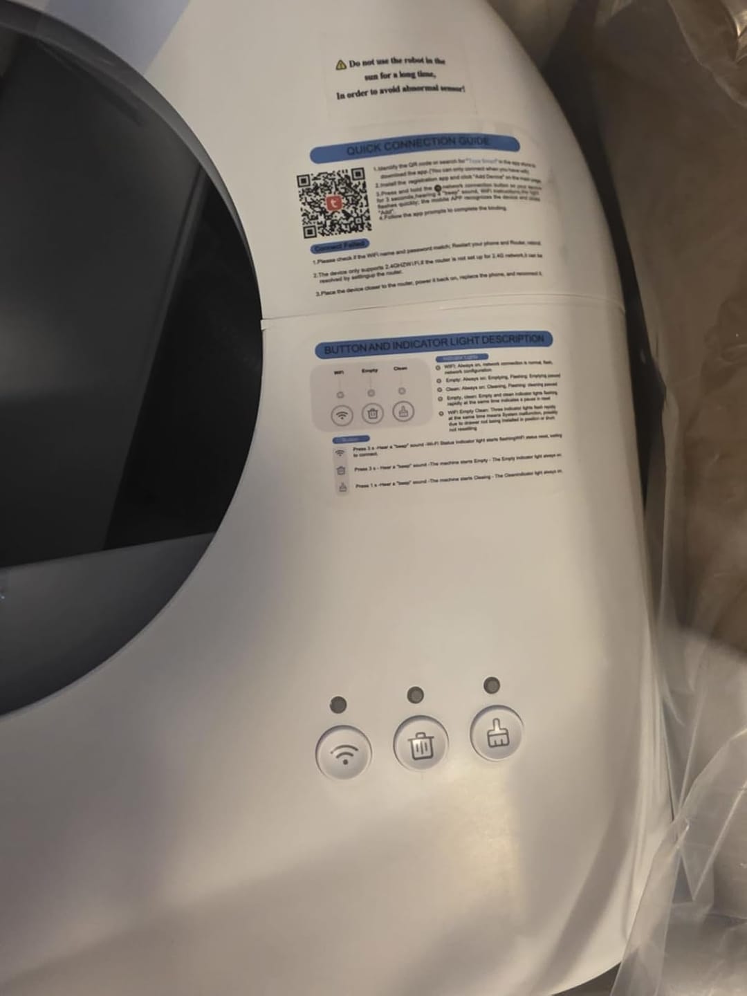Customer photo review of Cumrige M4 Self-Cleaning Litter Box | Smart Odor-Control Automatic Cat Litter Box