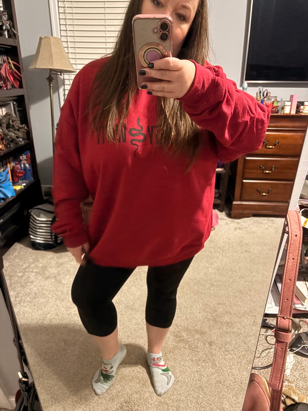 Customer photo review of Pretty & Witty • Cardinal Pullover